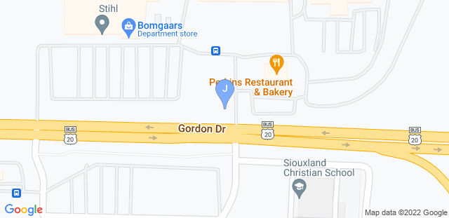 Map to Jiu Jitsu and Kickboxing Unlimited 